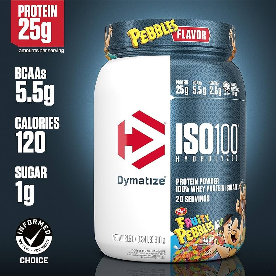 ISO 100 20 Serves, Cocoa Pebbles (EXP 08/2024) General DYMATIZE  - Image 2