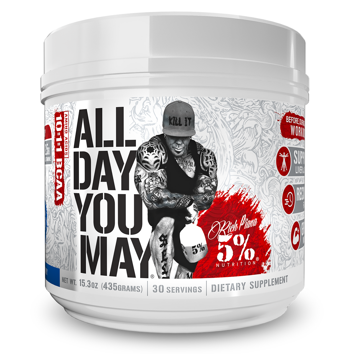 5% Nutrition All Day You May – 30 Servings Blue rasberry - Image 2