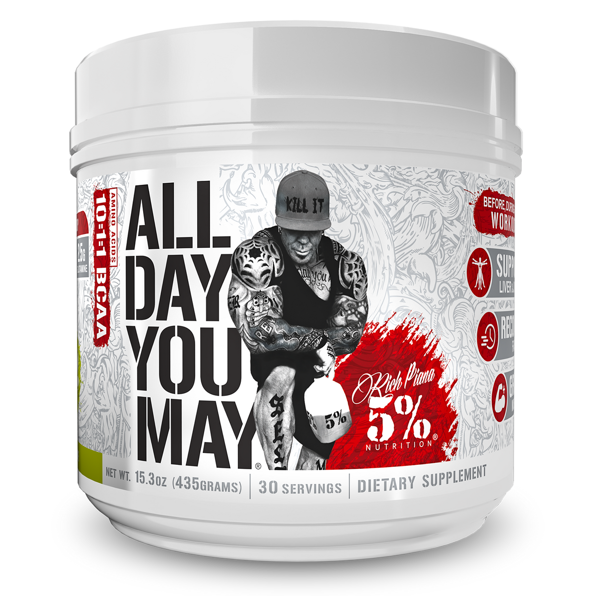 5% Nutrition All Day You May – 30 Servings Lemon Lime