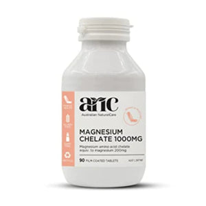 ANC Magnesium Chelate 1000mg 90 CT Muscles, Bones & Joints SUPPS247 