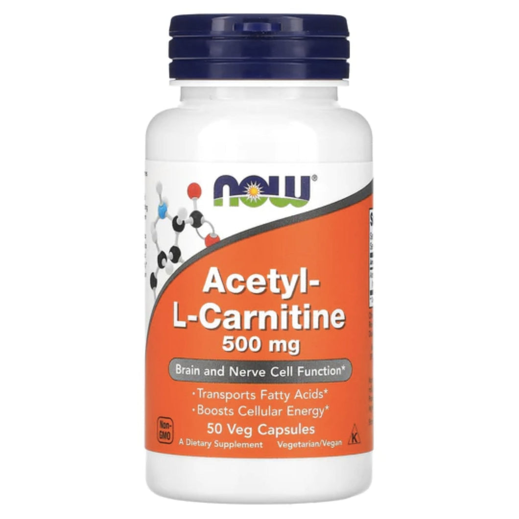 Acetyl-L-Carnitine 500 mg by NOW Foods BRAIN BOOSTER SUPPS247 