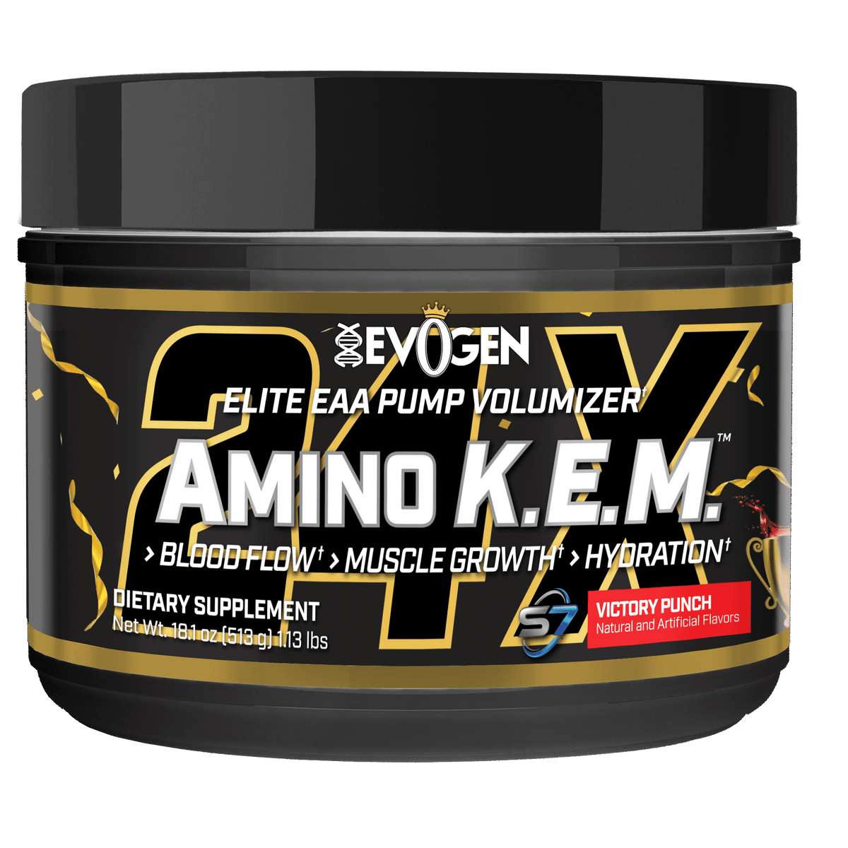 Amino KEM by Evogen Elite EAA Pump Volumizer 30 Serves victory punch
