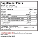 Antarctic Krill Oil 2000 mg Muscles, Bones & Joints SUPPS247 
