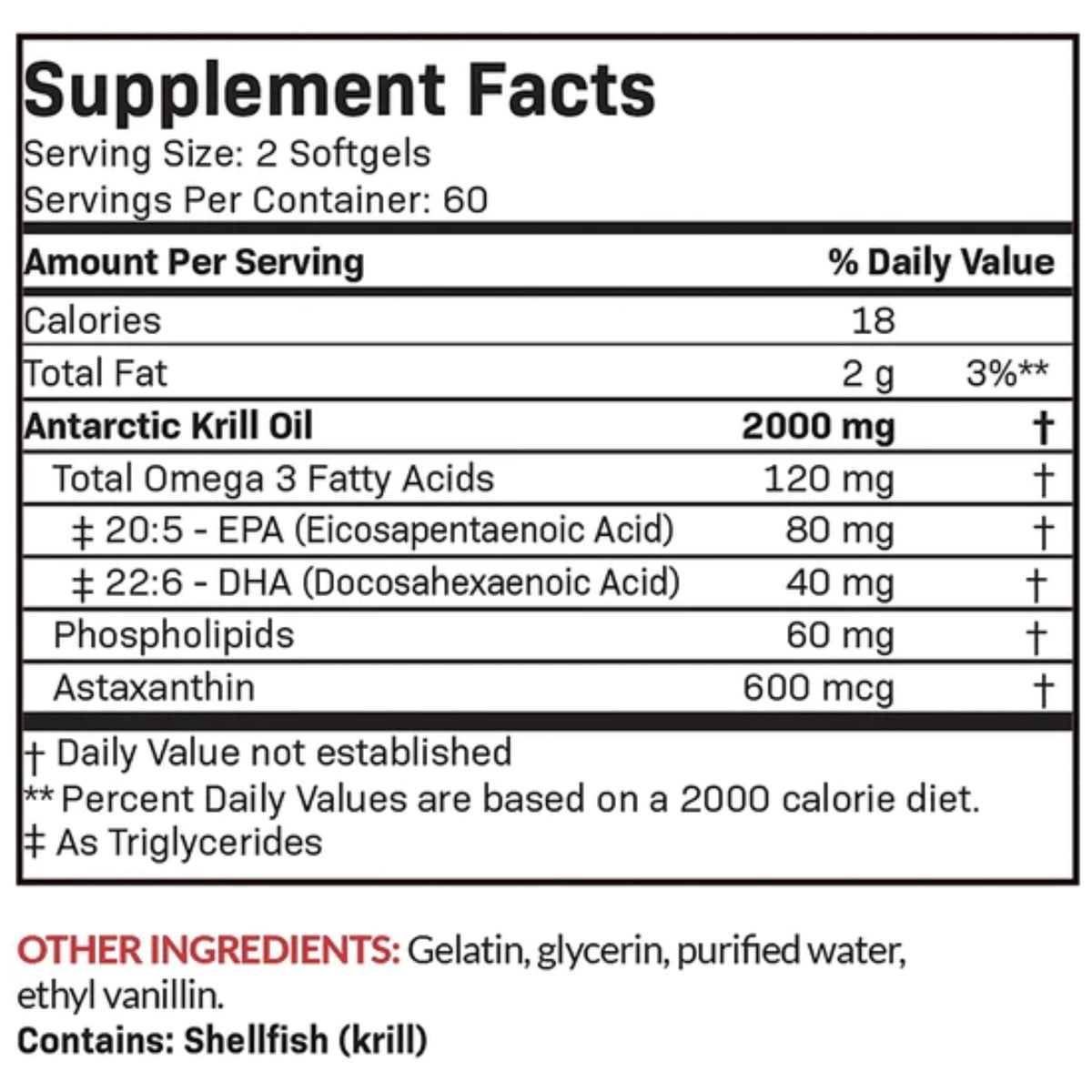 Antarctic Krill Oil 2000 mg Muscles, Bones & Joints SUPPS247  - Image 2
