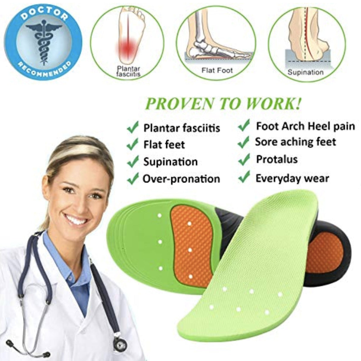 Arch Support Orthotic Insoles Arch Support SUPPS247 