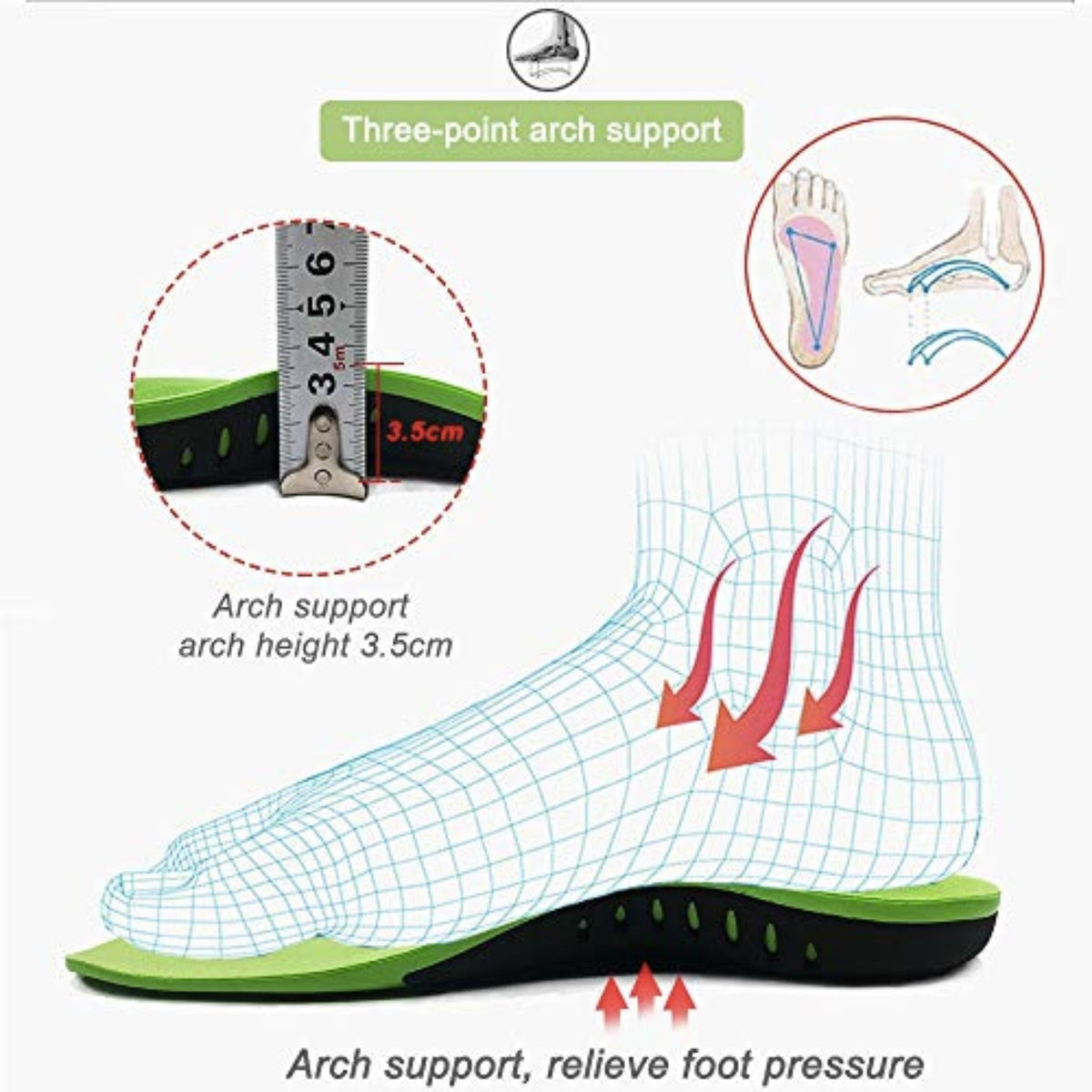 Arch Support Orthotic Insoles Arch Support SUPPS247  - Image 5