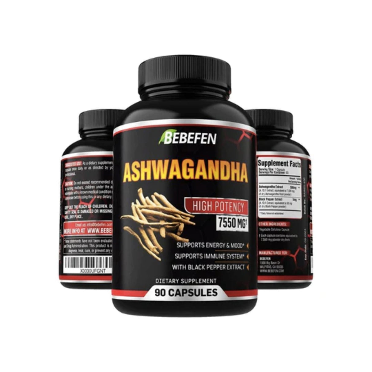 Ashwagandha 7550mg GENERAL HEALTH SUPPS247 