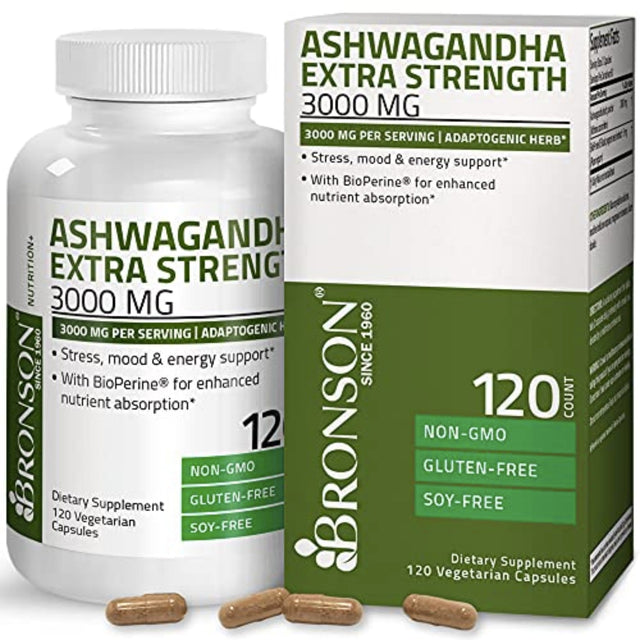 Ashwagandha by Bronson 3000mg ashwaganda SUPPS247 