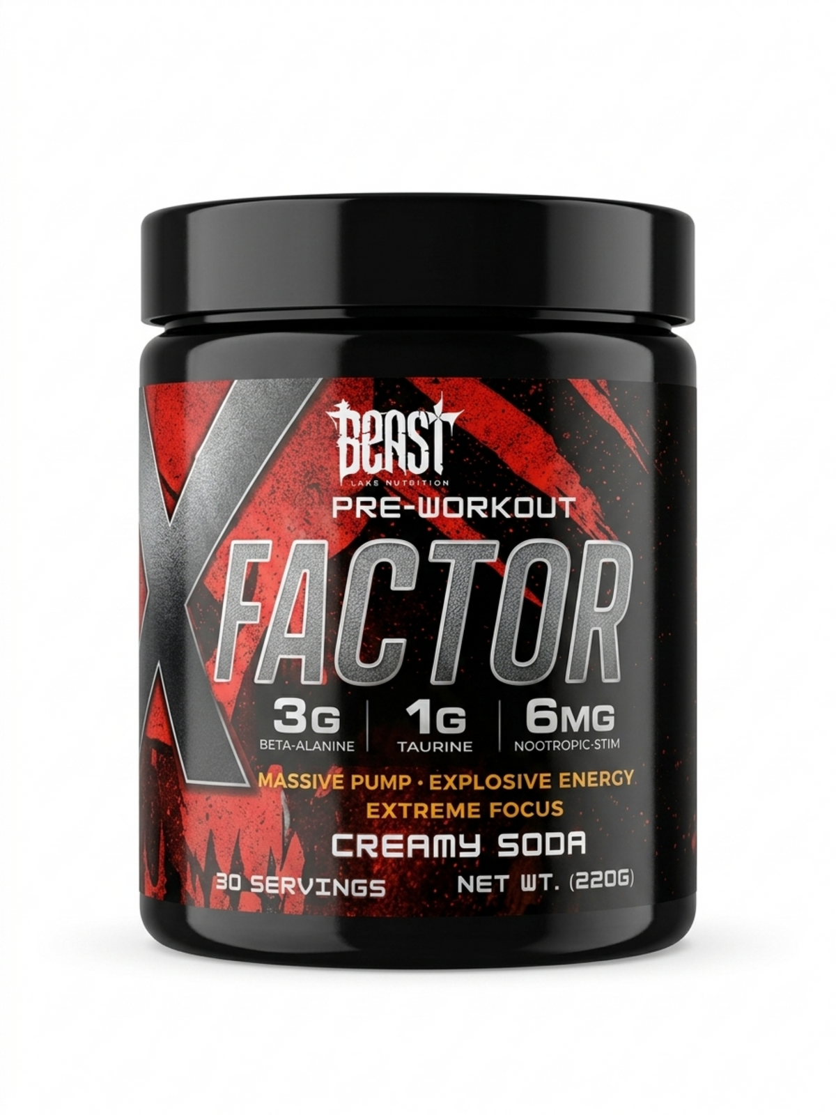 Beast Labs Nutrition X factor PRE Workout - Image 2