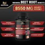 BMVINVOL Beetroot Ginseng and Green Tea Extract 8550mg WEIGHT MANAGEMENT SUPPS247 