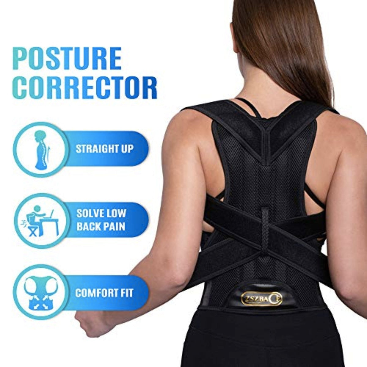 Back Support Brace Posture Corrector back support brace SUPPS247  - Image 2