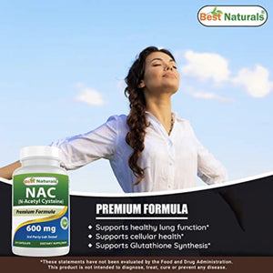 Best Naturals NAC N-Acetyl Cysteine 600 mg GENERAL HEALTH SUPPS247 