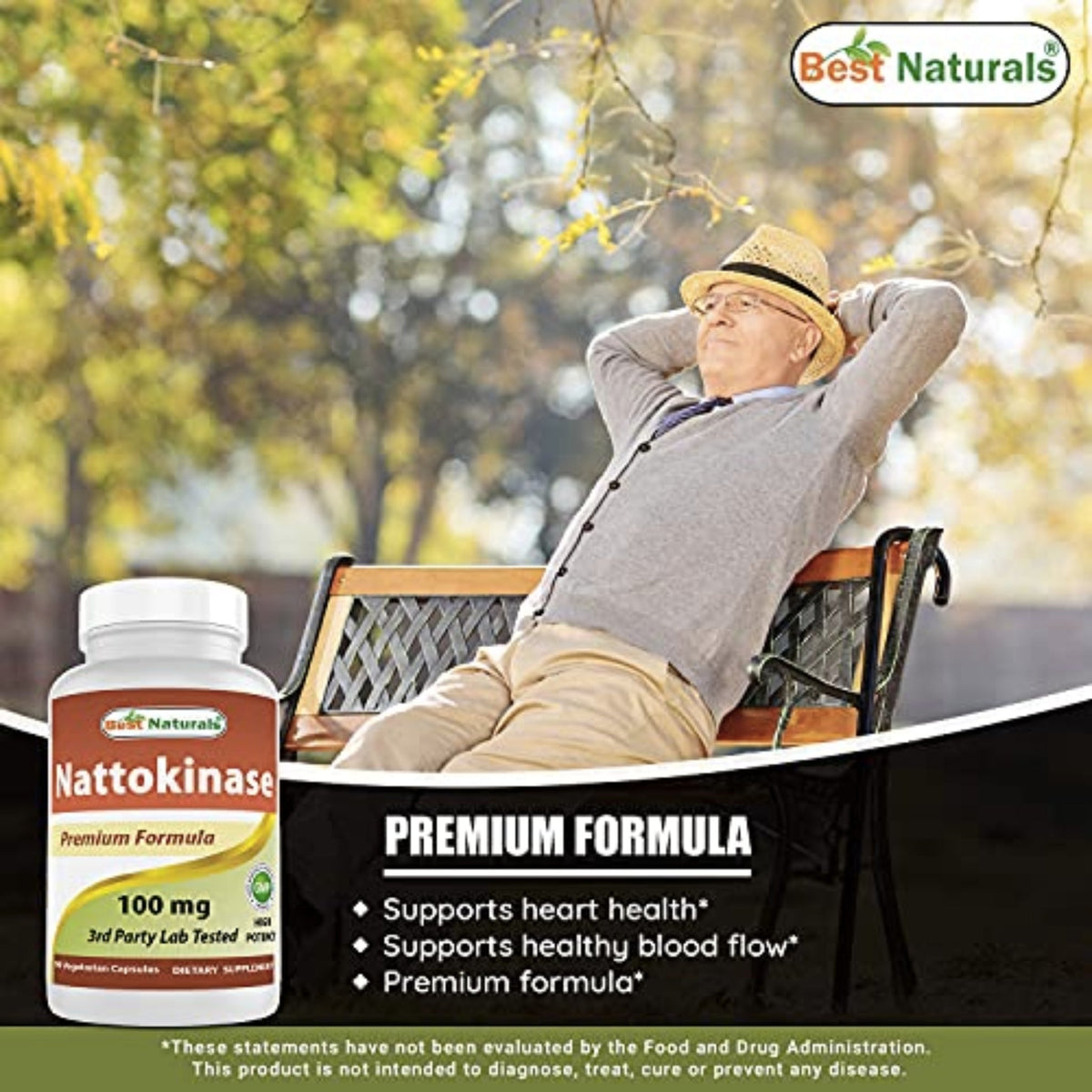 Best Naturals Nattokinase 2000 FU cardiovascular support SUPPS247  - Image 4