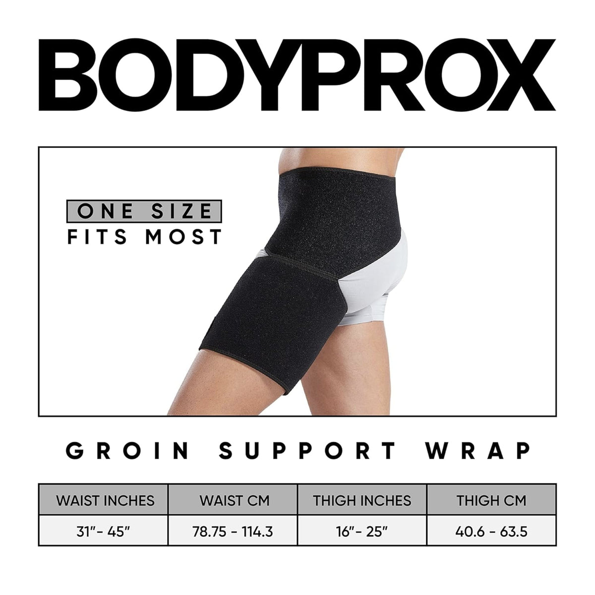 Bodyprox Adjustable Wrap For Hip, Groin, and Lower Back braces and support SUPPS247  - Image 2