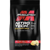 MuscleTech Nitro Tech 100% Whey Gold PROTEIN MUSCLETECH 10 lbs French Vanilla Creme 