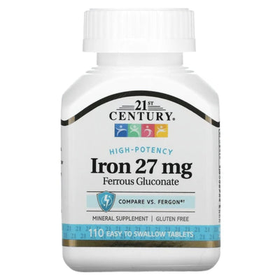 Iron 27mg 110 Tablets By 21st Century