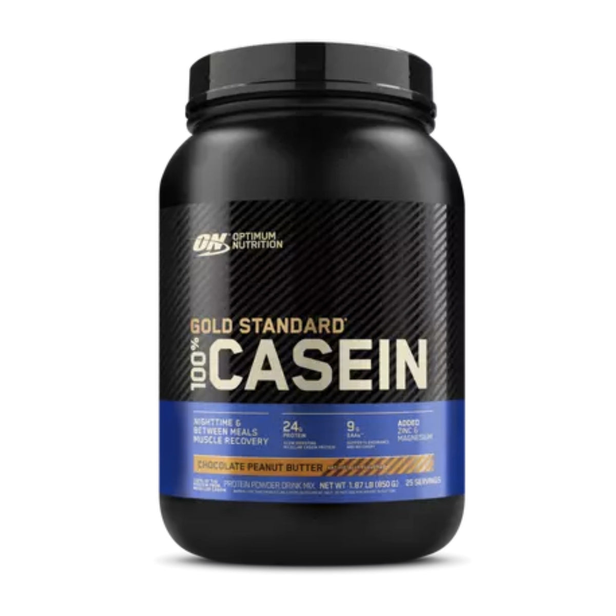 Gold Standard 100% Casein General OPTIMUM NUTRITION 2 lb Chocolate Peanut Butter  - Image 6