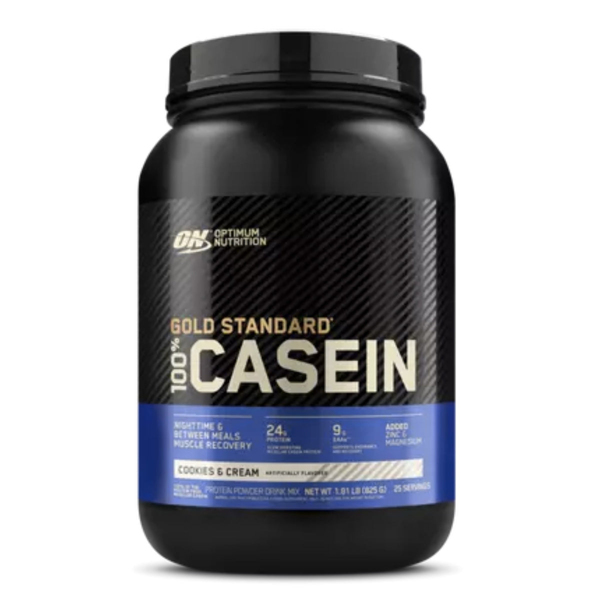 Gold Standard 100% Casein General OPTIMUM NUTRITION 2 lb Cookies and Cream  - Image 8