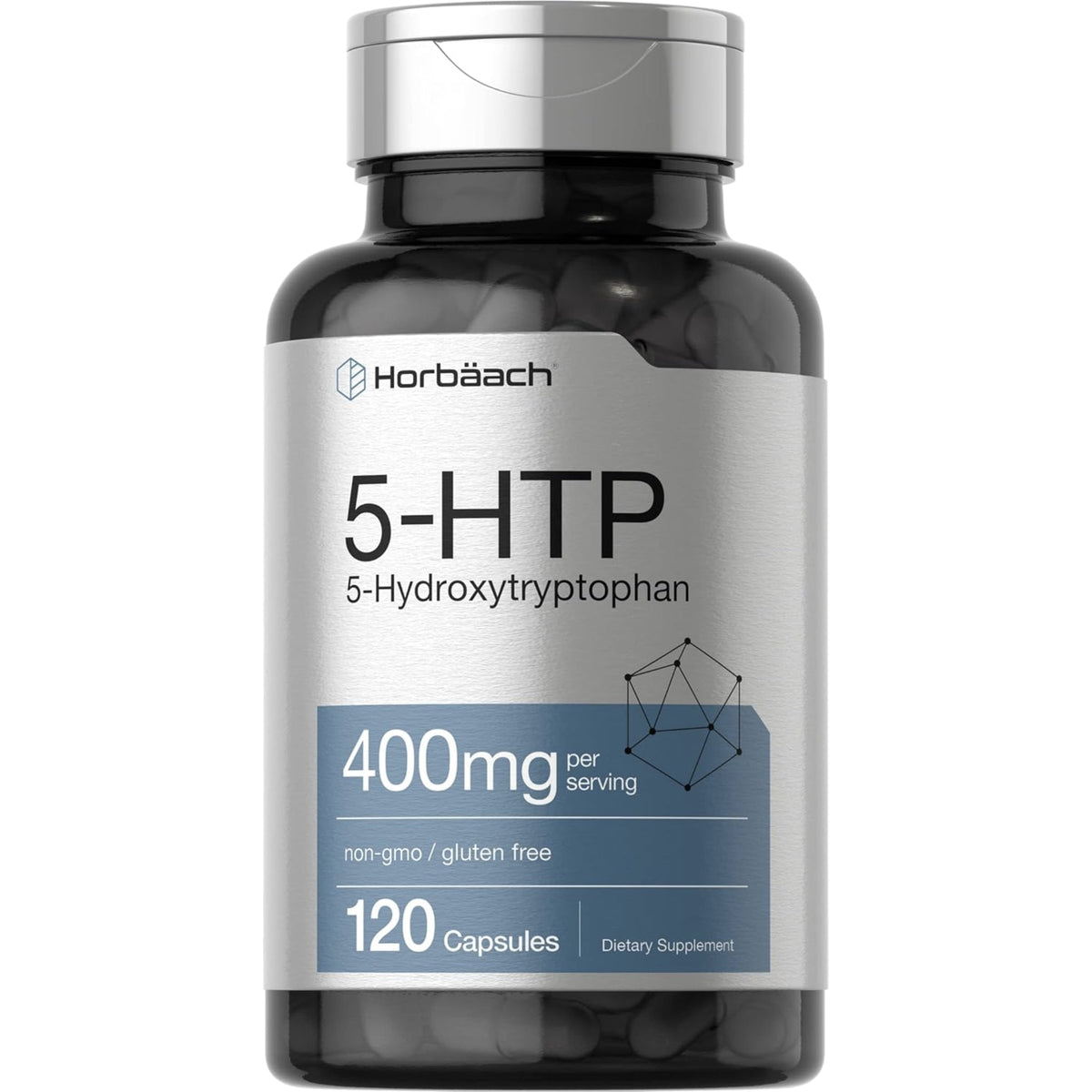 5-HTP 400 mg by Horbaach BRAIN BOOSTER Amazon 60 Serves  - Image 1