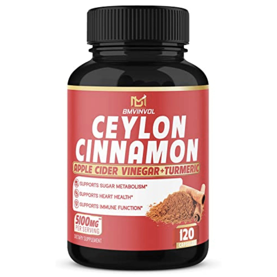 Bmvinvol Ceylon Cinnamon 5100 mg Herbal Supplements supps247Springvale 