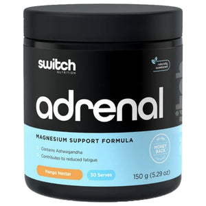 Adrenal Switch by Switch Nutrition anti stress, adrenal rebuild, supps247Springvale MANGO NECTAR 30 serves 