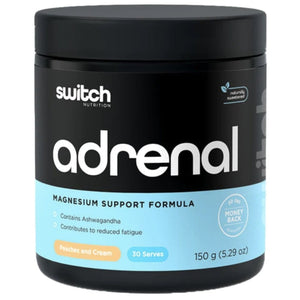 Adrenal Switch by Switch Nutrition anti stress, adrenal rebuild, supps247Springvale PEACHES & CREAM 30 serves 