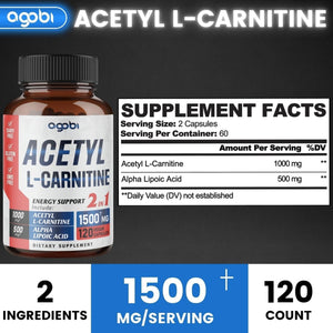 Agobi's Acetyl L-Carnitine & Alpha Lipoic Acid 1500 mg Acetyl-L-Carnitine Amazon 