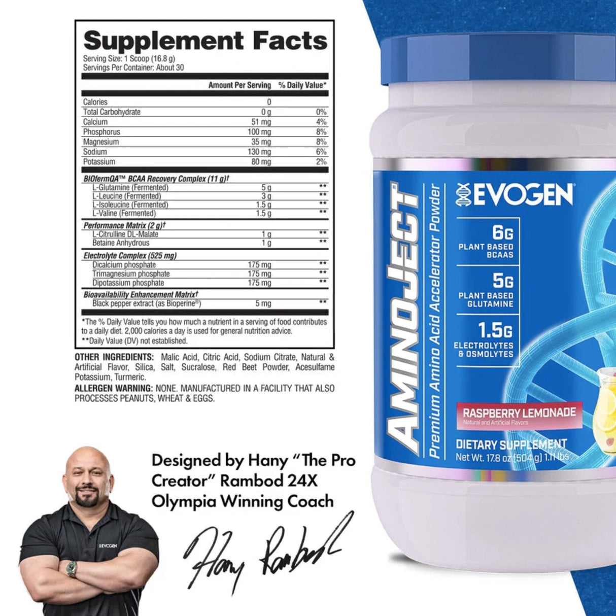 AminoJect BCAA by Evogen BCAAs EVOGEN 