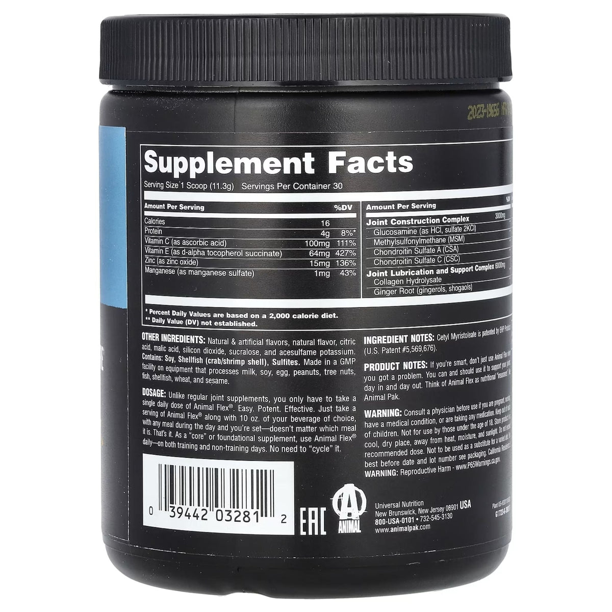 Animal Flex Comprehensive Joint Care by Universal Nutrition Muscles, Bones & Joints UNIVERSAL NUTRITION  - Image 2