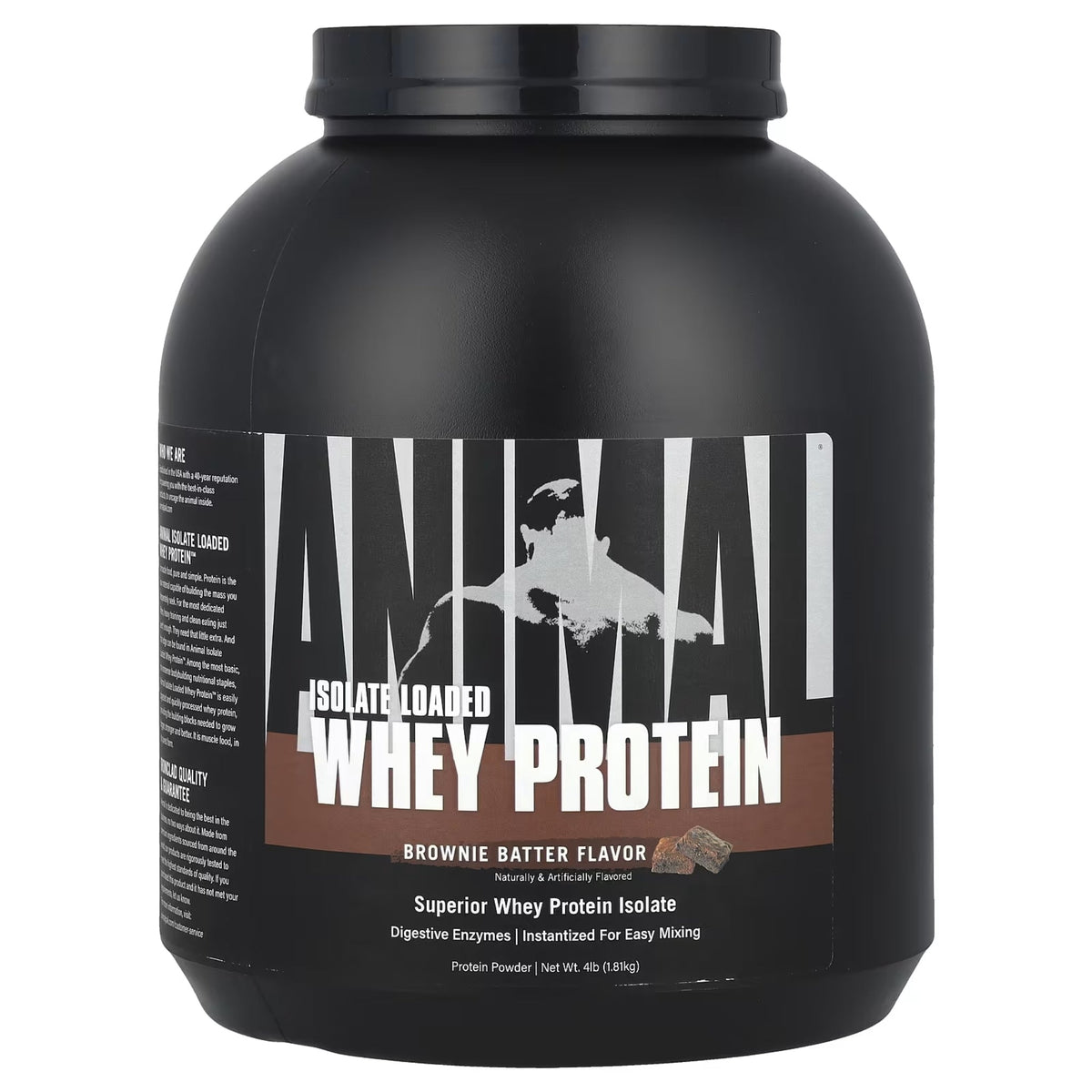 Animal Isolate Loaded Whey Protein by Universal Nutrition Protein isolate UNIVERSAL NUTRITION Brownie Batter  - Image 1