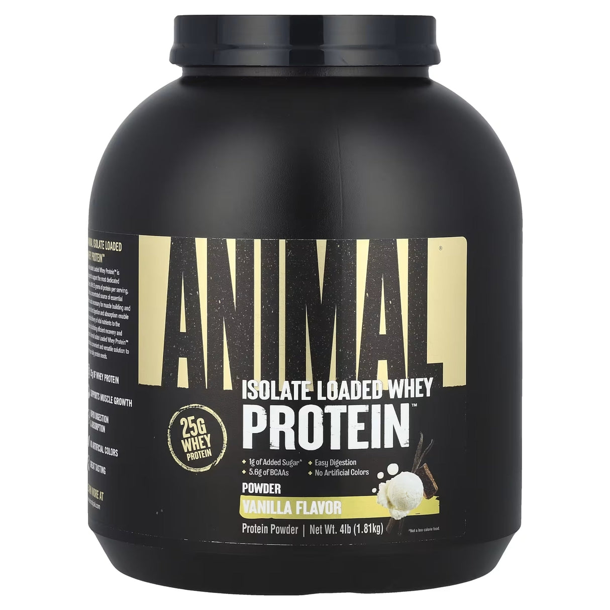 Animal Isolate Loaded Whey Protein by Universal Nutrition Protein isolate UNIVERSAL NUTRITION Vanilla 