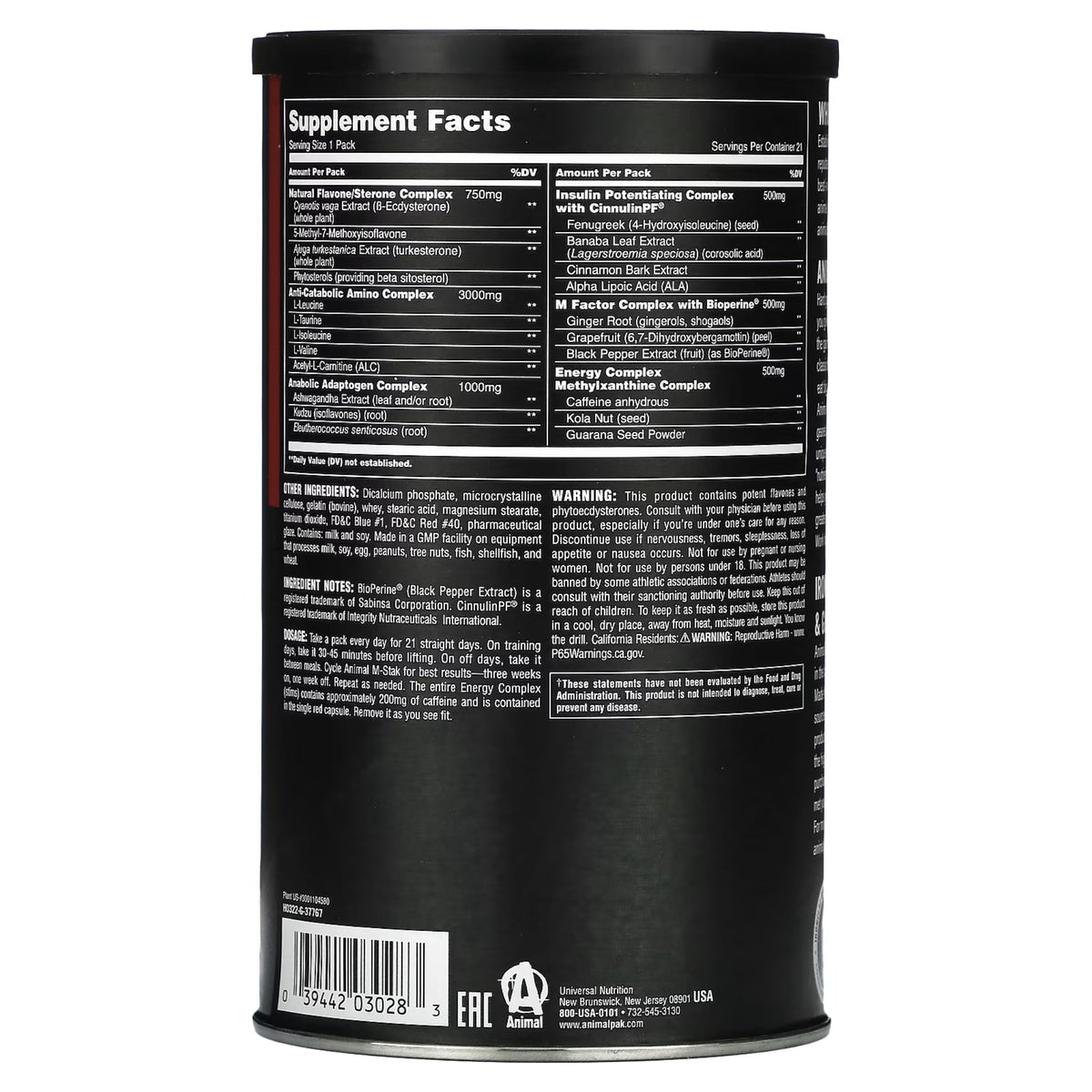 Animal M-Stak by Universal Nutrition muscle builder supps247Springvale  - Image 2