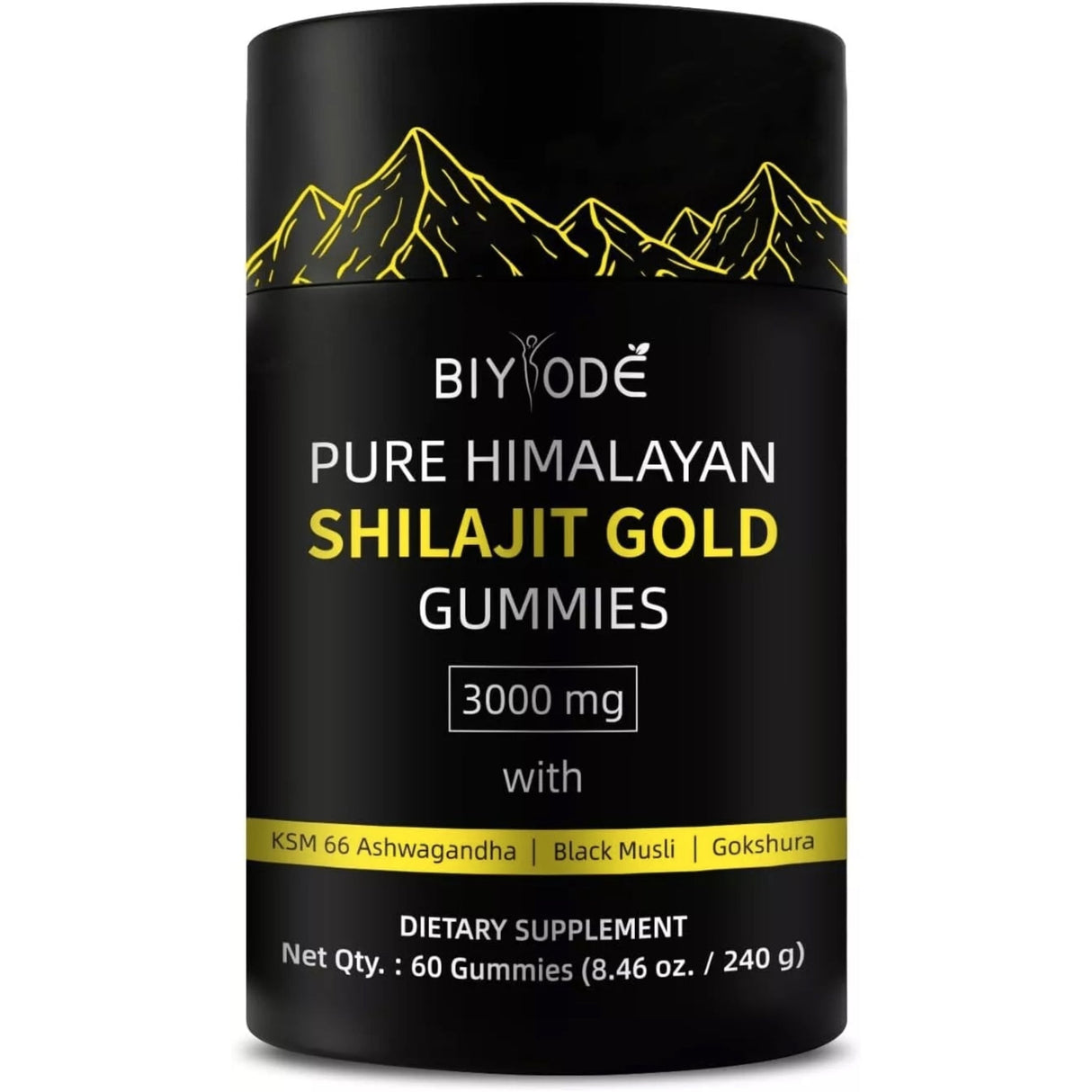 Pure Himalayan Shilajit Gummies Gold Vitamins, Minerals & Supplements SUPPS247 60 Gummies 