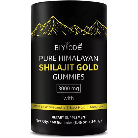 Pure Himalayan Shilajit Gummies Gold Vitamins, Minerals & Supplements SUPPS247 60 Gummies 