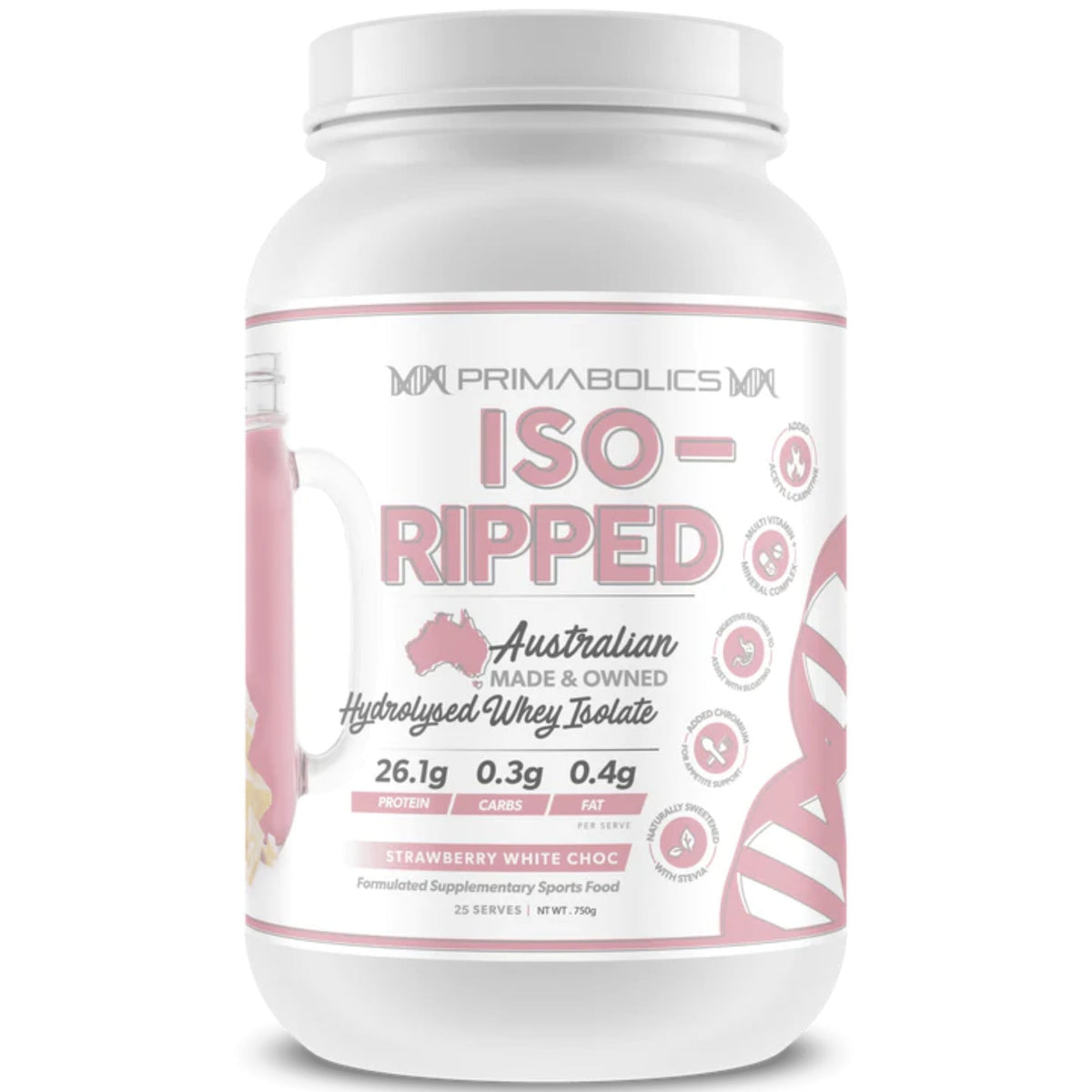 Iso-Ripped by Primabolics PROTEIN Primabolics 4 Lbs Strawberry White Chocolate  - Image 7