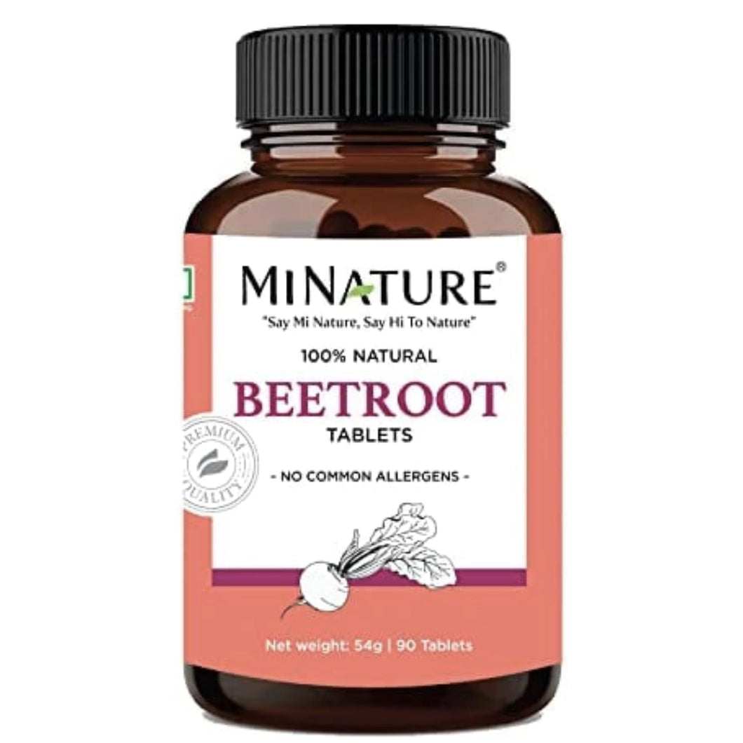 Beetroot Tablets by Mi Nature 1000 mg Endurance & Energy supps247Springvale 90 Tablets 