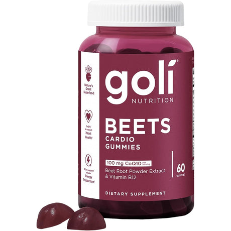 Beets Cardio Gummies by Goli Nutrition Vitamins, Minerals & Supplements Goli Nutrition 60 Gummies 