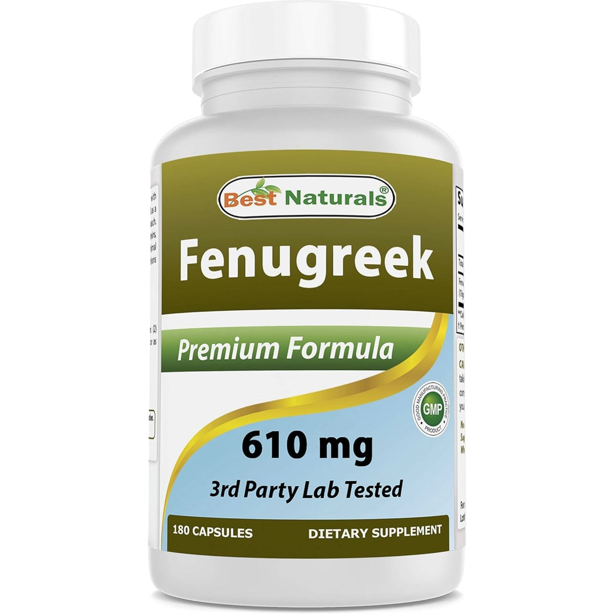 Best Naturals Fenugreek 610 mg GENERAL HEALTH Best Naturals  - Image 1