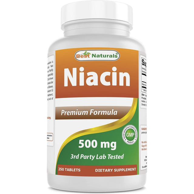 Best Naturals Niacin 500 mg GENERAL HEALTH Best Naturals 