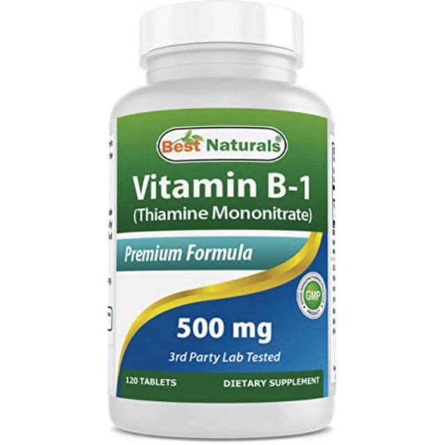 Best Naturals Vitamin B1 500 mg Vitamin B SUPPS247 