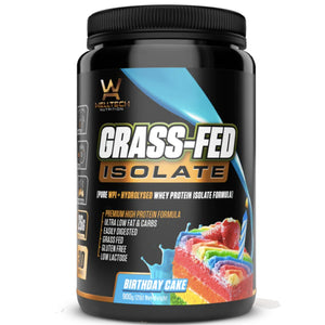 Grass-Fed Isolate by Welltech Nutrition Protein isolate SUPPS247 Birthday Cake 2 LB 