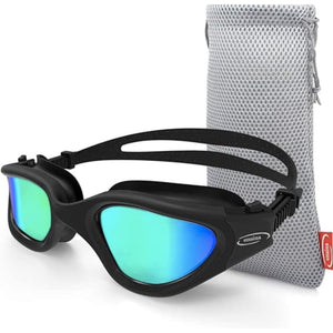 Emsina Polarized Swimming Goggles goggles Amazon Black Gold 