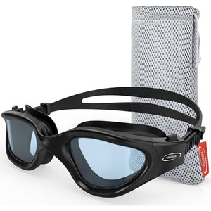Emsina Polarized Swimming Goggles goggles Amazon Black Smoke (Non Polarized) 