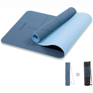 HERUI Yoga and Pilates Mat yoga mat Amazon BLUE 