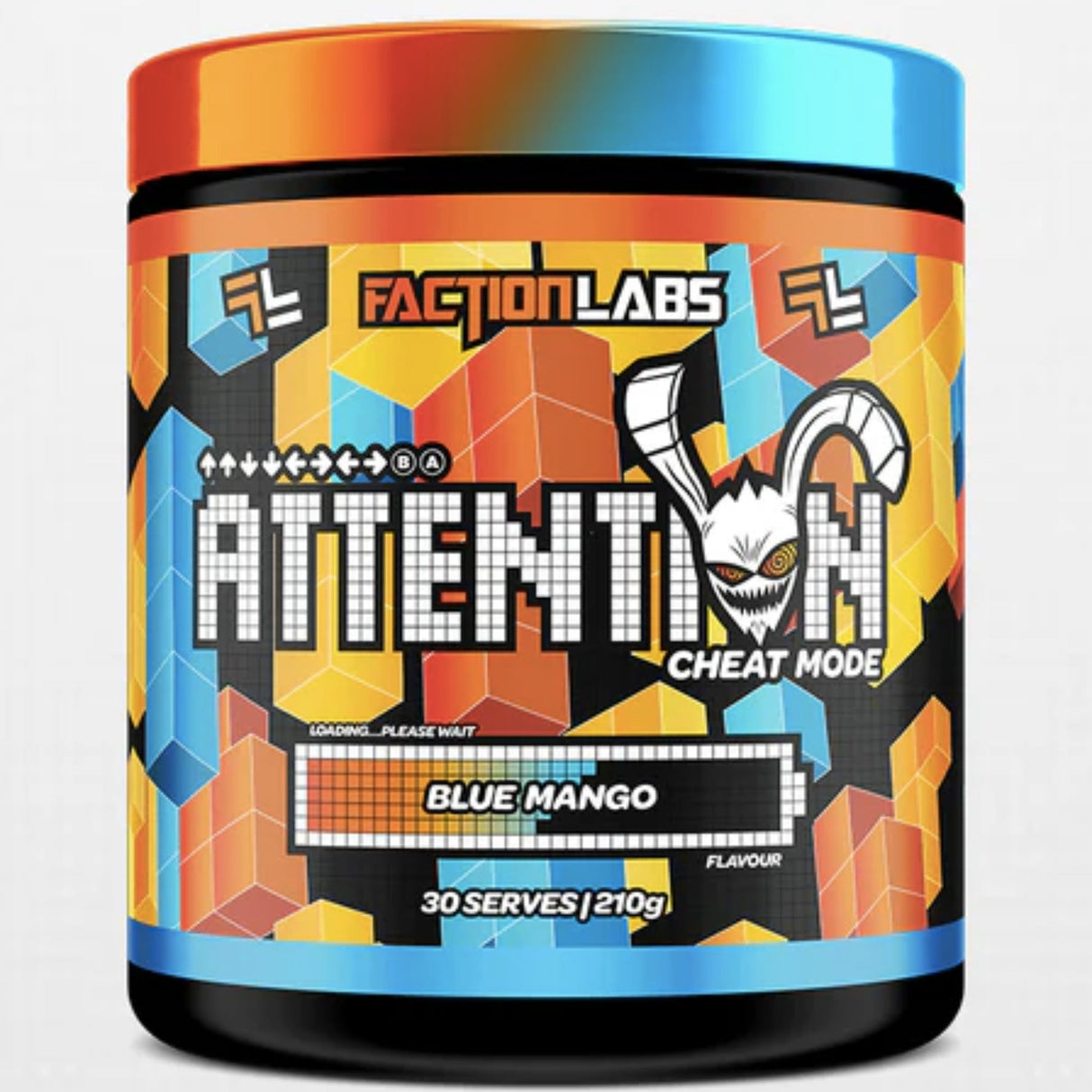 Attention Cheat Mode by Faction labs Nootropic SUPPS247 30 Blue Mango 