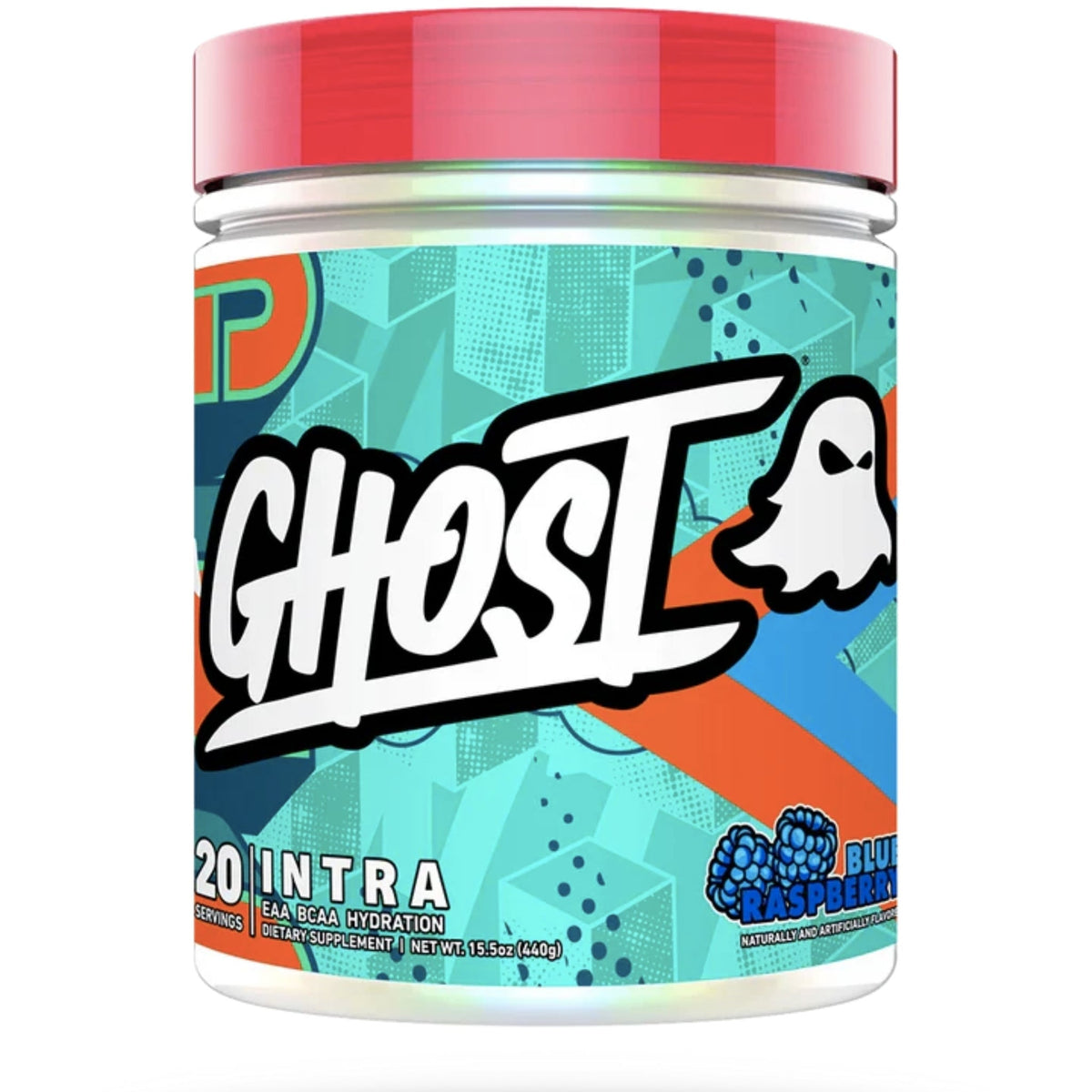 Ghost Intra EAA + BCAA Hydration BCAAs Ghost Blue Raspberry  - Image 3