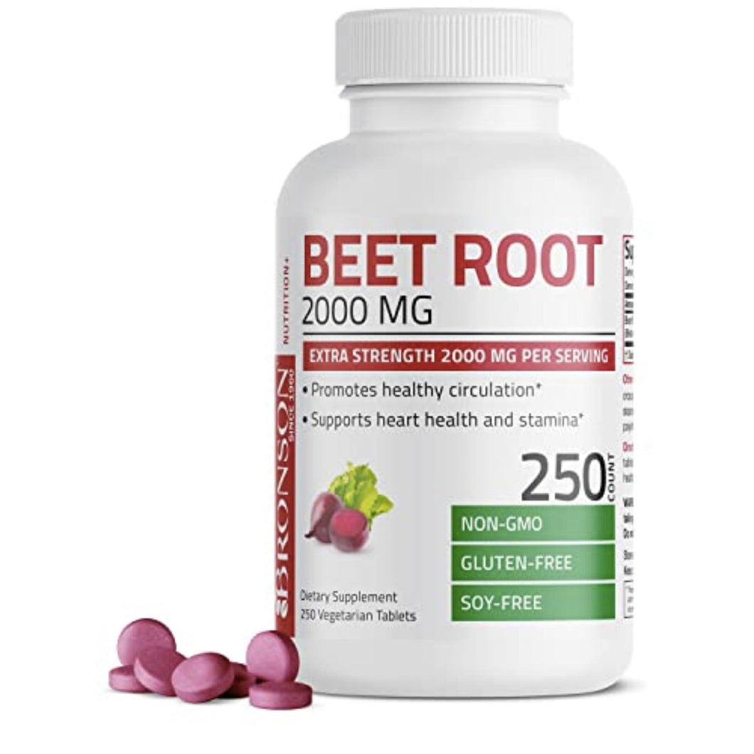 Bronson Beet Root Extra Strength 2000mg Vitamins & Supplements Amazon 250 Count 