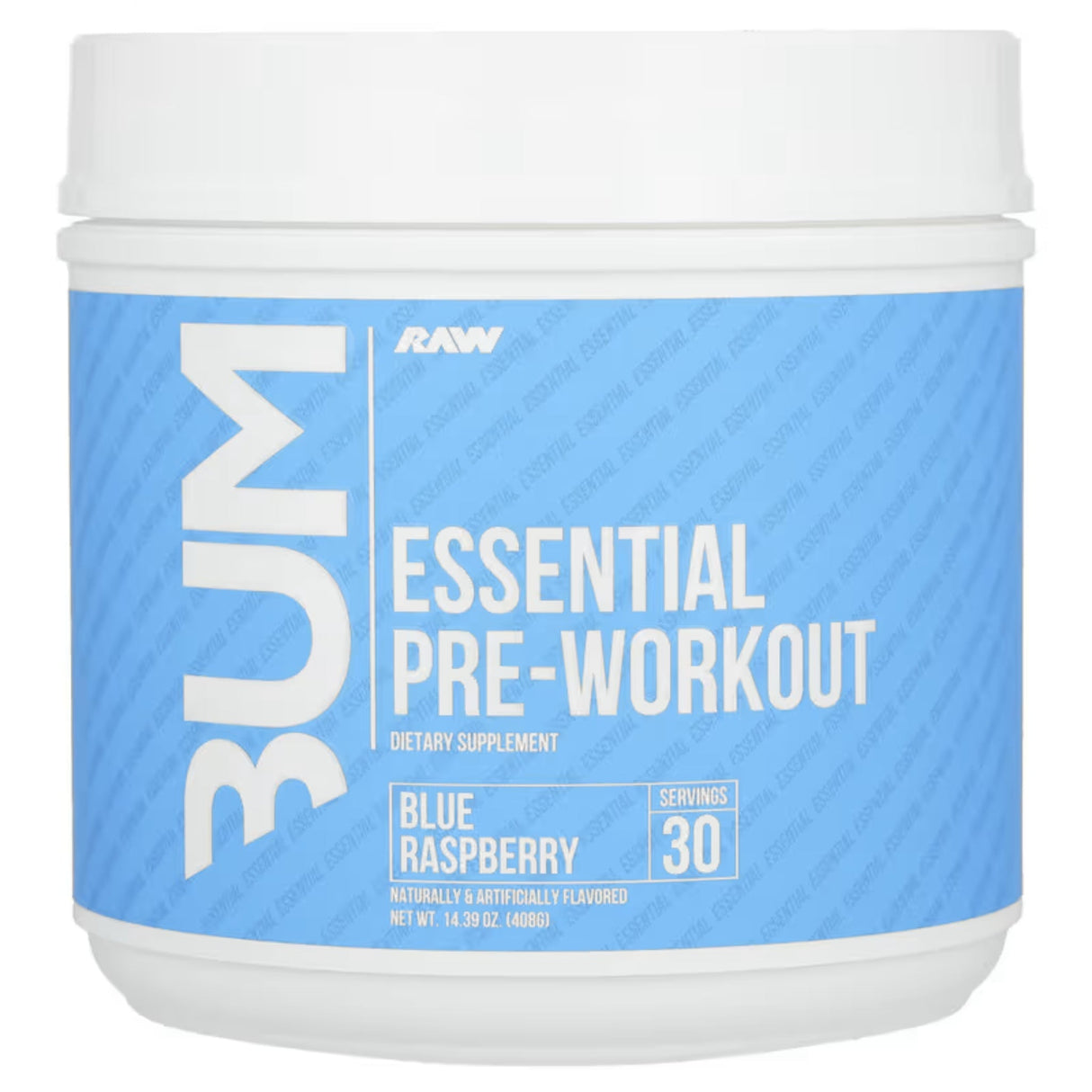 CBUM Essential Pre Workout Pre-Workout Get Raw Nutrition Blue Raspberry 