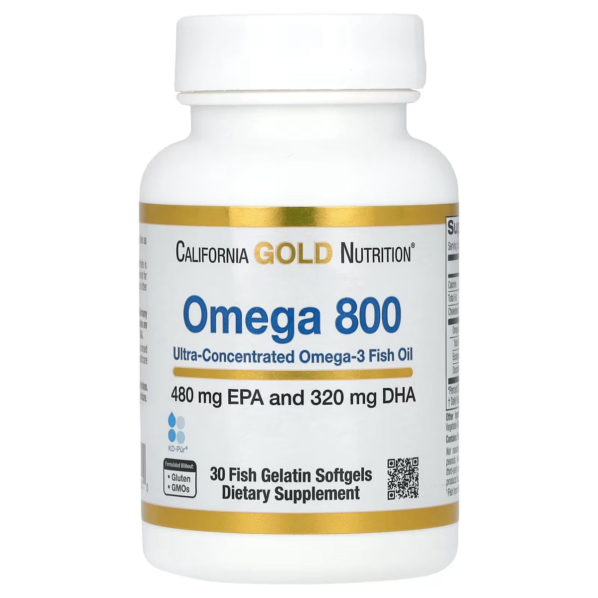 California GOLD Nutrition Omega 800 omega 3 SUPPS247  - Image 1
