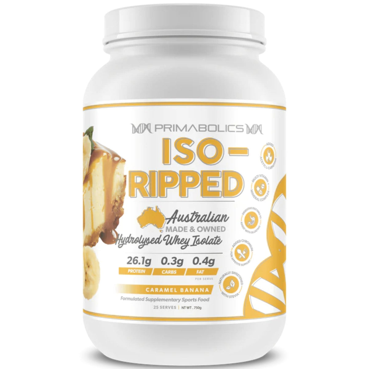 Iso-Ripped by Primabolics PROTEIN Primabolics 4 Lbs Caramel Banana  - Image 4